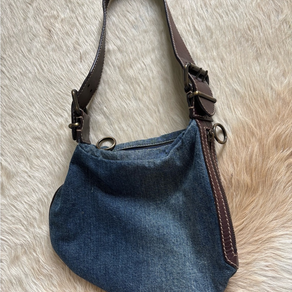 Fendi denim Oyster bag - Picture 2 of 12